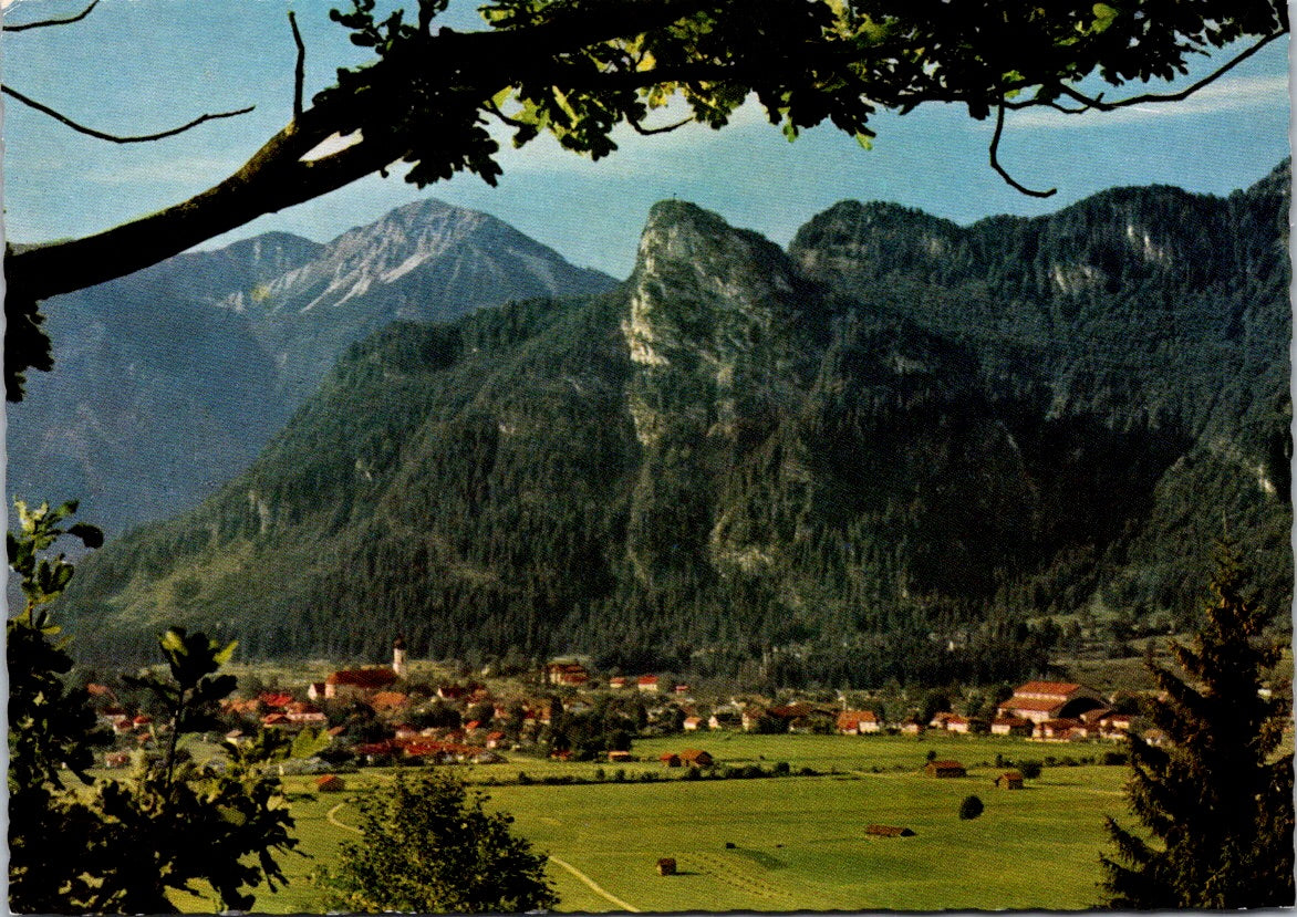 Vintage Postcard Oberammergau Kofel Mountain Germany Unposted