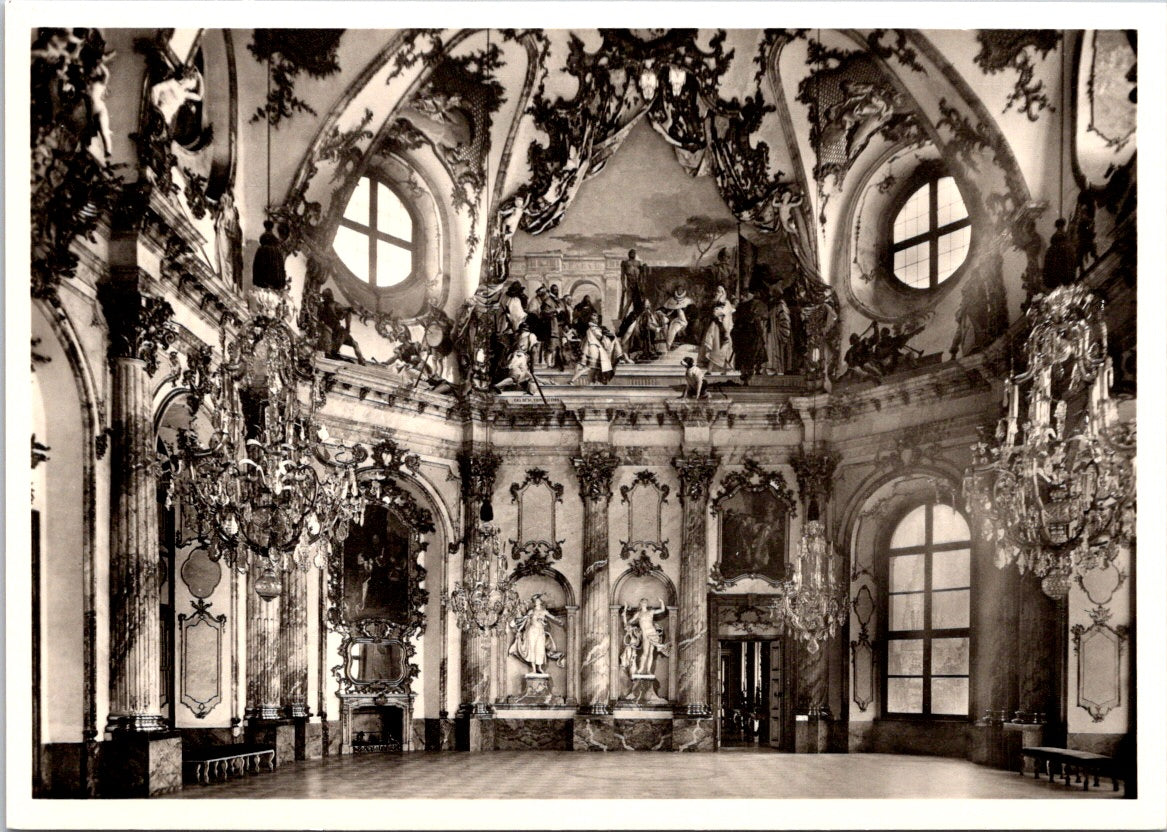 Vintage Postcard The Imperial Hall Würzburg Residence Germany Unposted