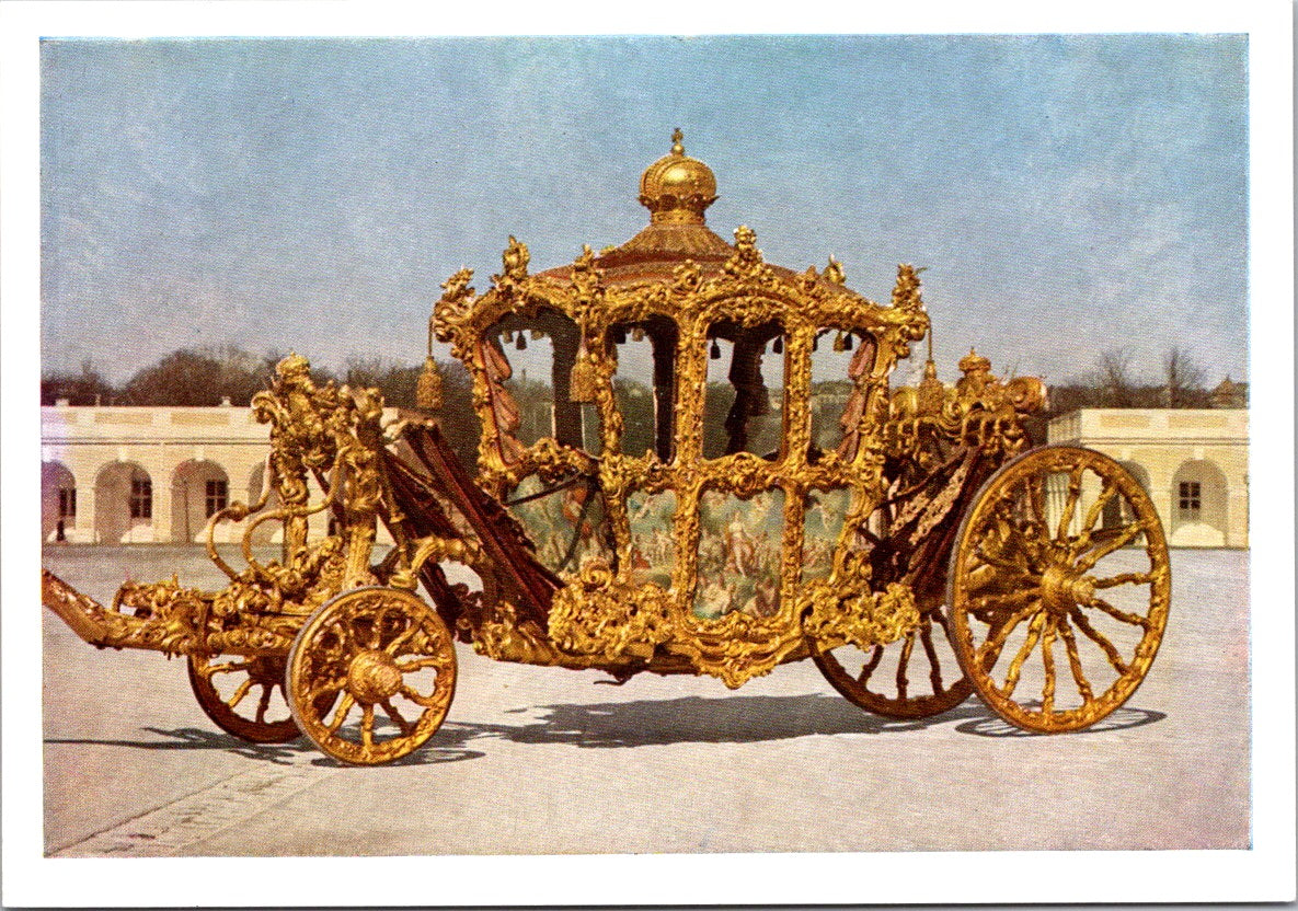 Vintage Postcard The Imperial Coach Of The Court of Vienna Museum Austria