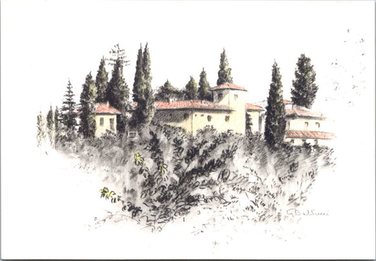 Vintage Postcard House Of Galileo Galilei Florence Italy Unposted