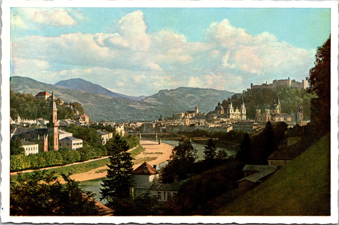 Vintage Postcard The Festival City Salzburg Of Austria Unposted