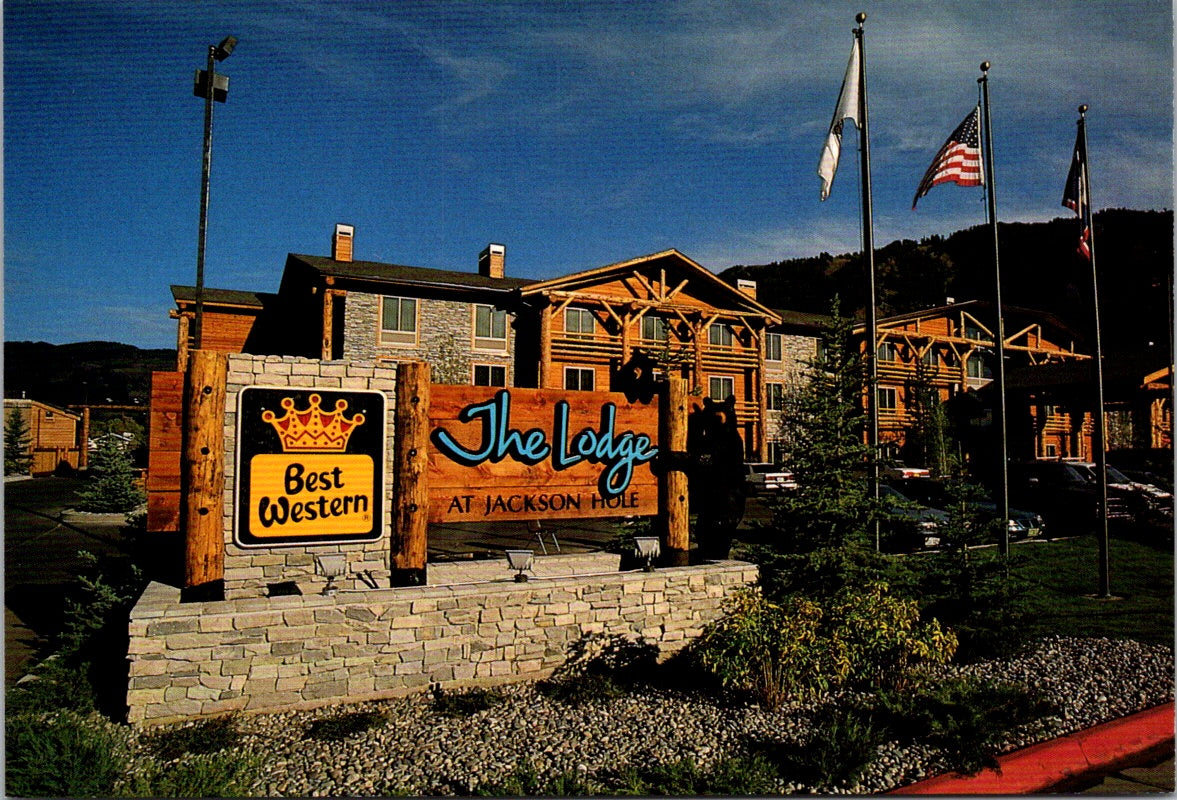 Vintage Postcard The Lodge At Jackson Hole Wyoming United States Unposted