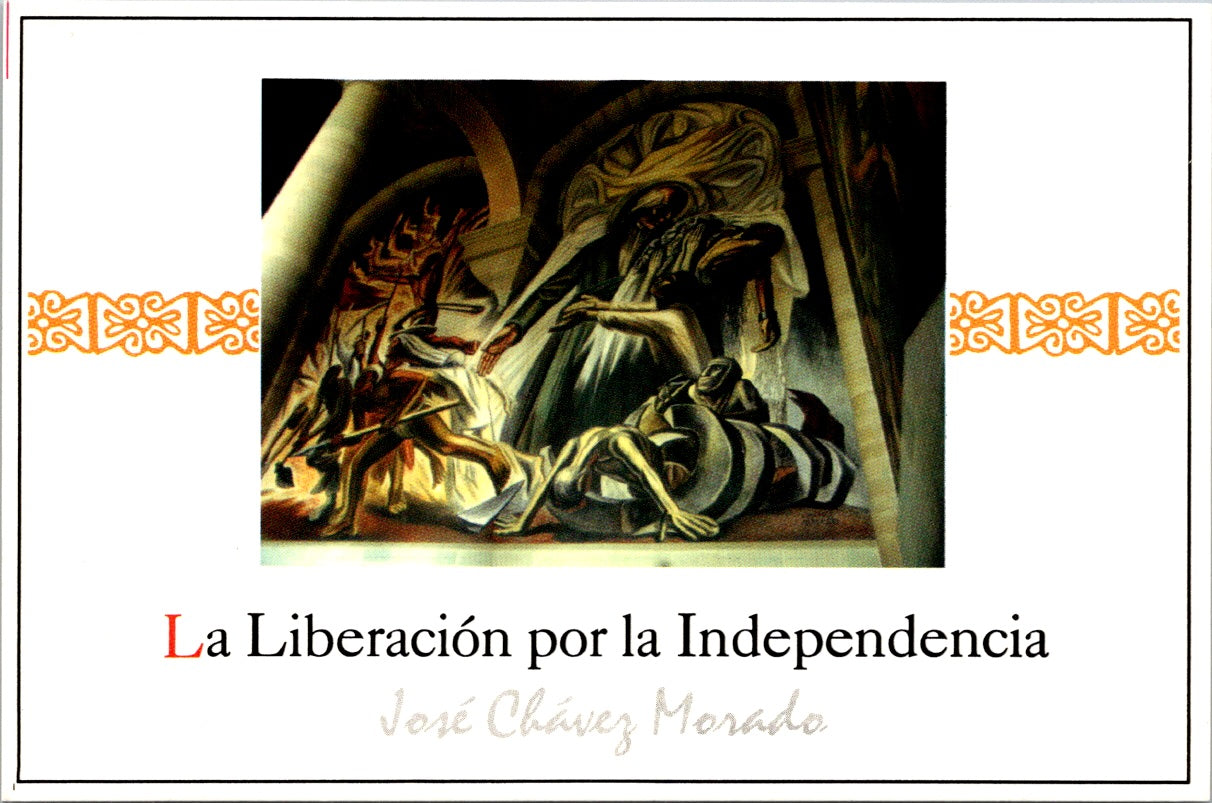 Vintage Postcard Liberation For Independence Mexico Unposted