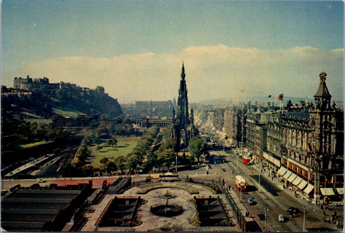 Vintage Postcard General View Of Edinburgh City Capital Of Scotland Unposted