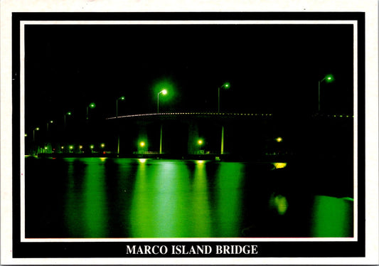 Vintage Postcard Marco Island Bridge Florida United States Unposted