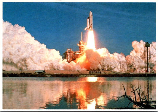 Vintage Postcard Power Space Shuttle Kennedy Space Center Florida United States