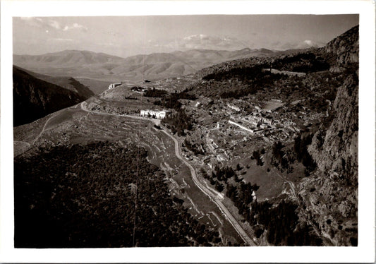 Vintage Postcard View From Delphi Greece Unposted