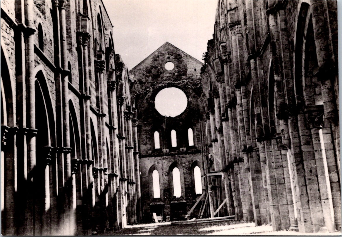 Vintage Postcard The Abbey Of San Galgano Siena Italy Unposted