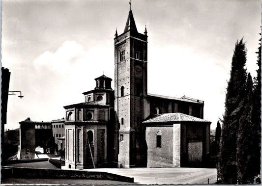 Vintage Postcard Apse Bell Tower Abbazia di Monte Oliveto Maggiore Siena Italy