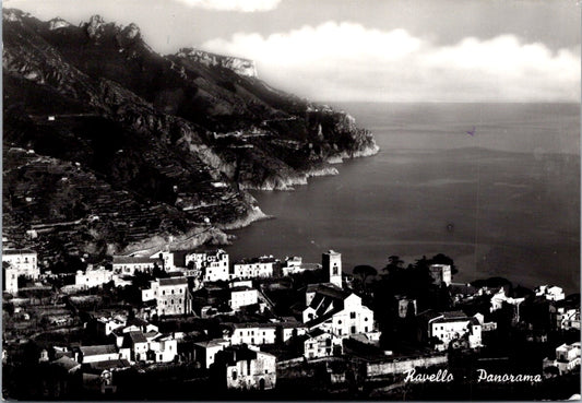 Vintage Postcard Panoramic View Of Ravello Salerno Italy Unposted