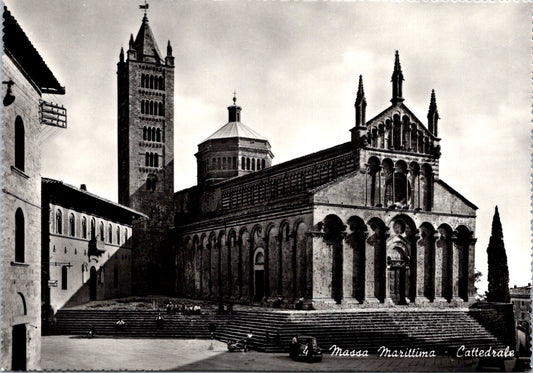 Vintage Postcard The Massa Marittima Cathedral Tuscany Italy Unposted