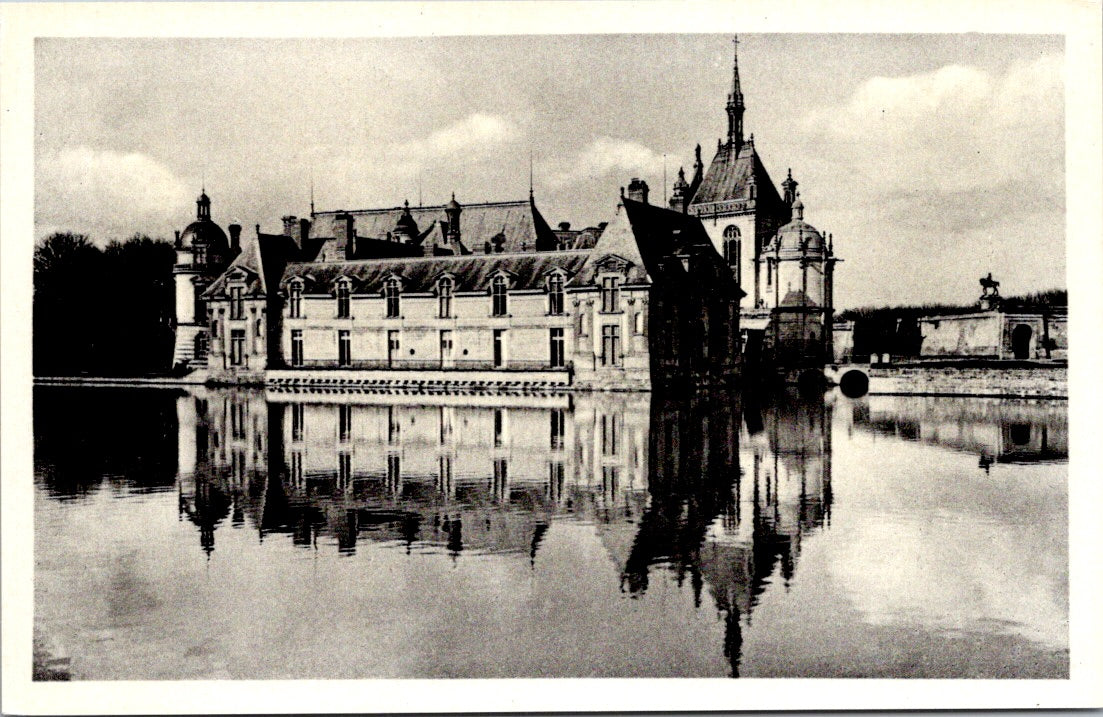 Vintage Postcard Chantilly Castle The Chalet And Chapel France Unposted