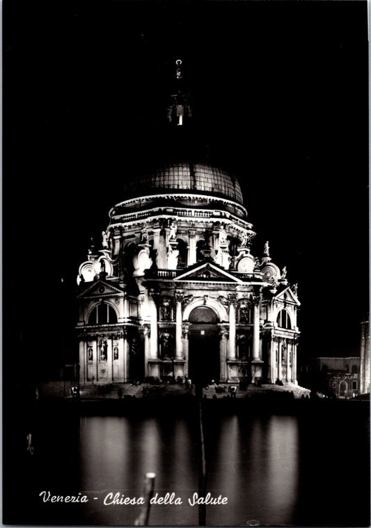 Postcard Vintage Basilica di Santa Maria Della Salute Venice Italy Unposted