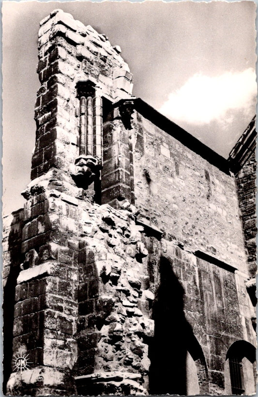 Vintage Postcard Portal Vestiges of 13th Century Saint-Julien-le-Pauvre Church