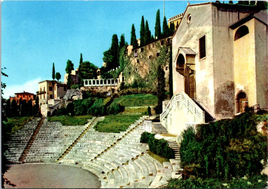 Vintage Postcard The Roman Theater Verona Italy Unposted