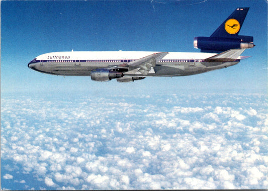 Vintage Postcard The McDonnell Douglas Lufthansa Airlines Germany Unposted