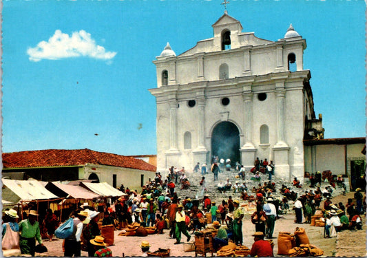 Vintage Postcard Santo Thomas Church Chichicastenango Guatemala Unposted