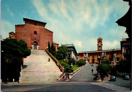 Vintage Postcard Campidoglio Capitolium or Capitoline Hill Rome Italy Unposted