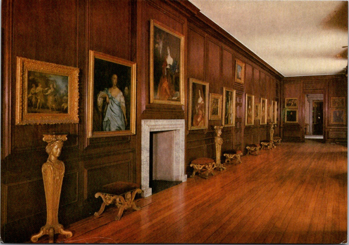 Vintage Postcard The Communication Gallery Hampton Court Palace London Unposted