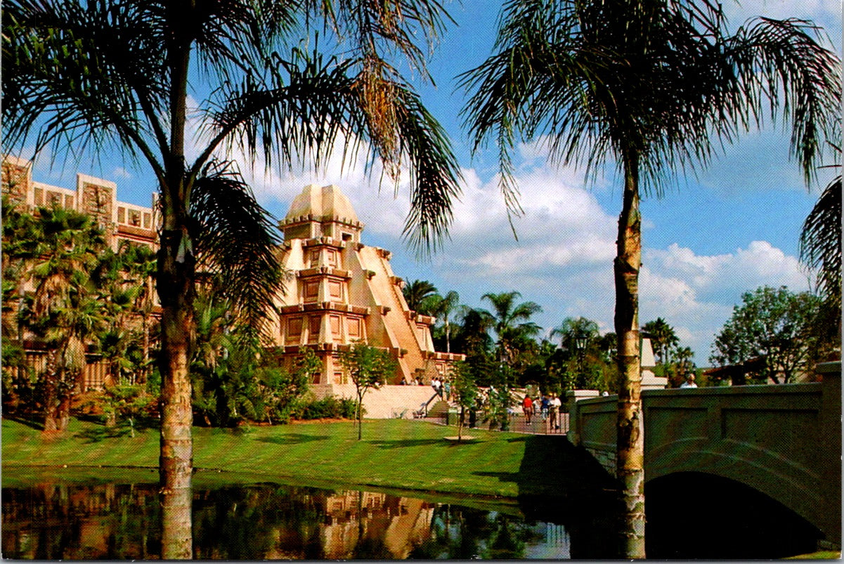 Vintage Postcard Mexico World Showcase Within The Pyramid Sail The River Of Time