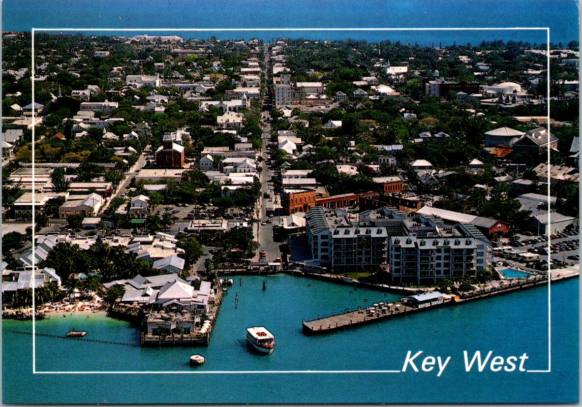 Vintage Postcard The Duval Street Key West Florida United States Unposted