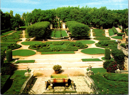 Vintage Postcard View Of The Formal Gardens  Viscaya Museum And Gardens Florida