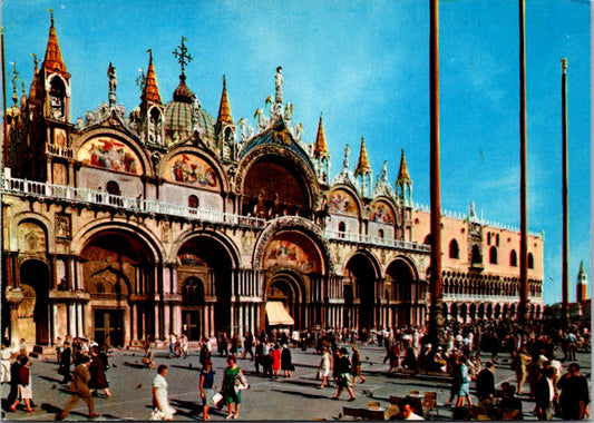 Vintage Postcard Saint Mark's Basilica Venice Italy Posted