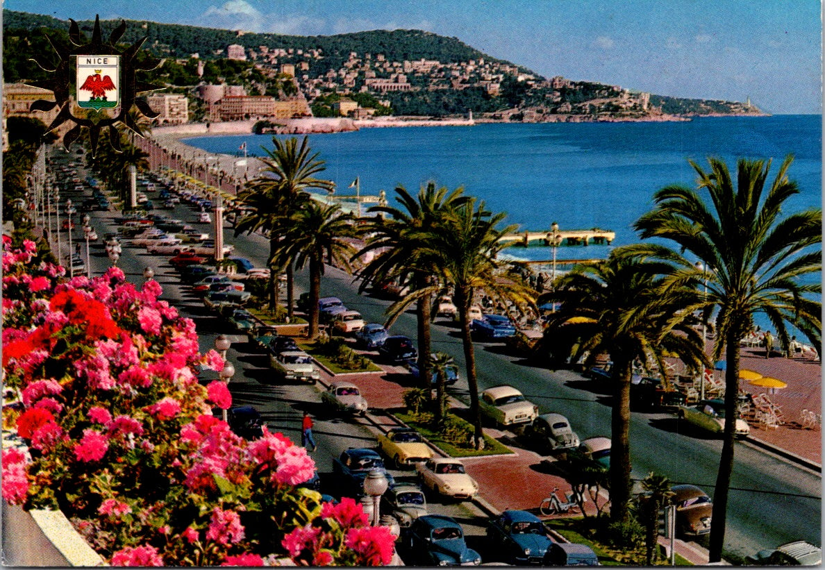 Vintage Postcard The Promenade des Anglais French Riviera France Unposted