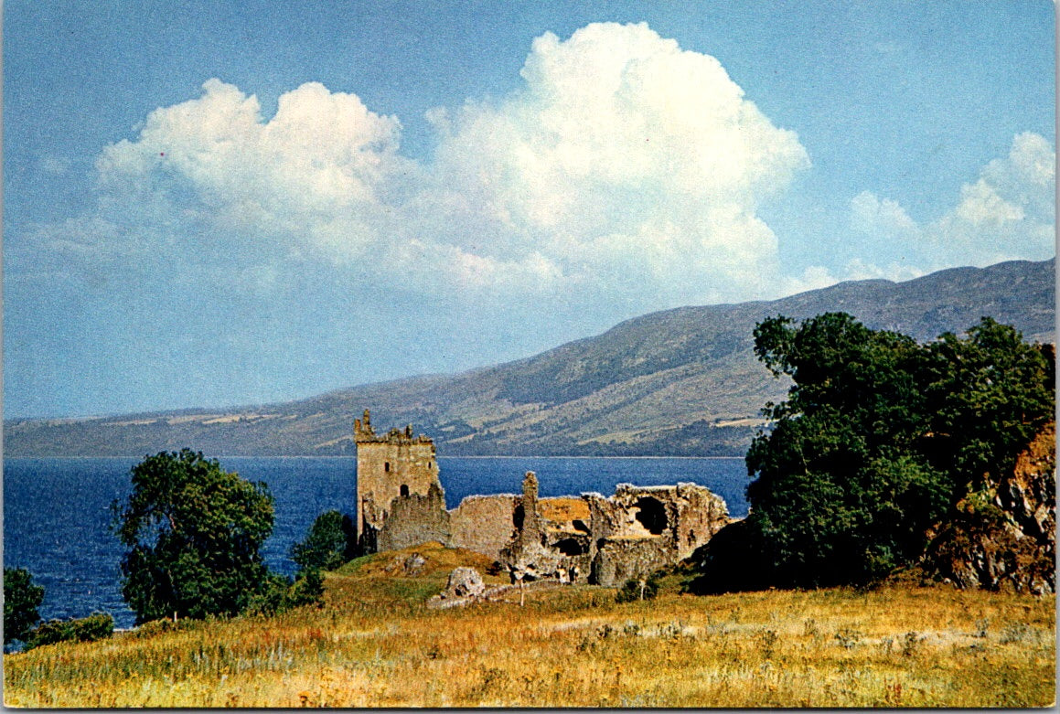 Vintage Postcard Urquhart Castle Loch Ness Inverness-shire Scotland Unposted