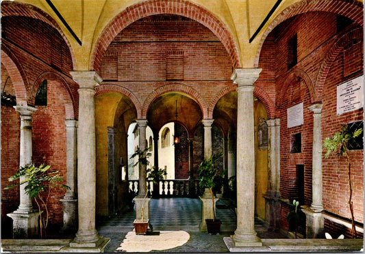 Vintage Postcard Porch And Entrance To The Oratory Of The Crucifix Siena Italy