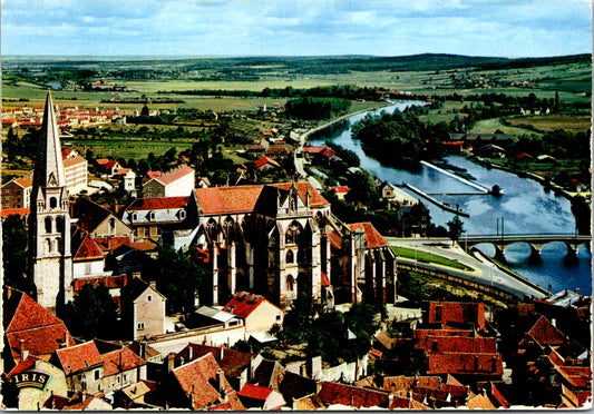 Vintage Postcard General View Of Auxerre Yonne France Unposted