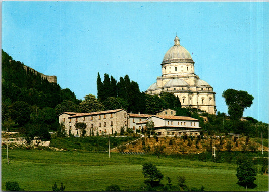 Vintage Postcard Temple Of Consolation Hotel Bramante Todi Umbria Italy Unposted