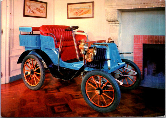 Postcard Interior View Room Rochet-Schneider Musee National De L’automobile