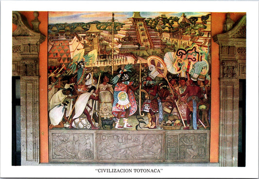 Vintage Postcard The Totonac Civilization National Palace Mexico Unposted